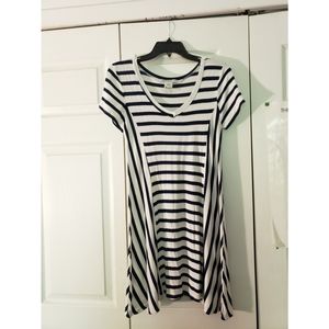 American Rag Striped Tee Shirt Dress